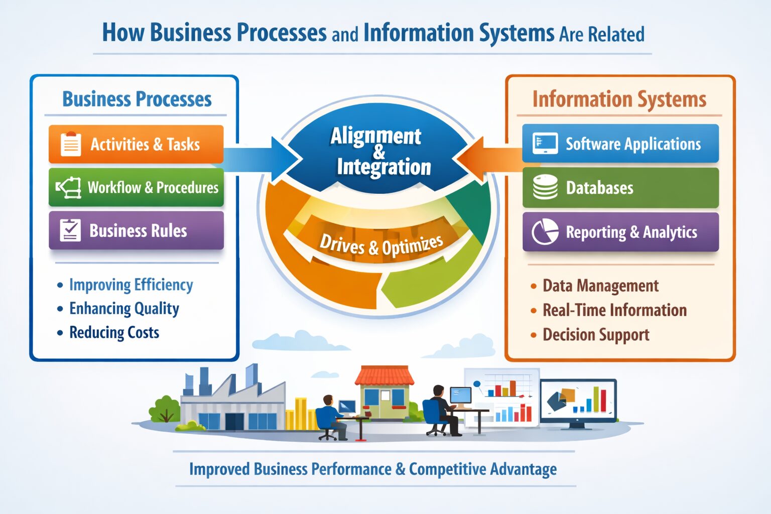 How Business Processes and Information Systems Are Related